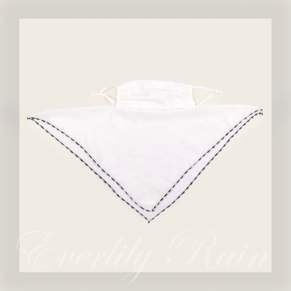 FACE MASK SALE! LAST ONE! Ivory Scarf Face Mask - Picture 6 of 12